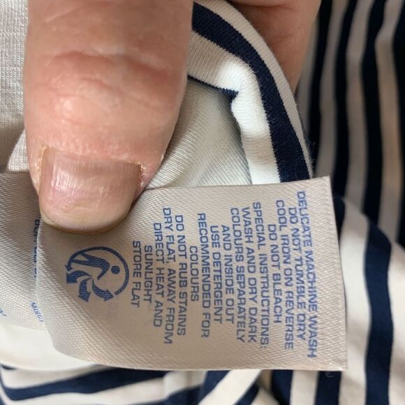 Boden Striped Ruched Waist Dress Size 2 - Picture 6 of 6